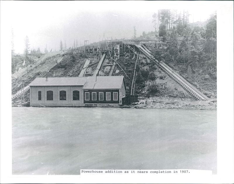 New Brick Powerhouse Addition Nearing Completion, circa 1907